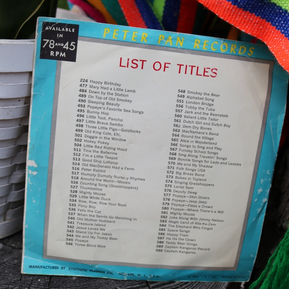 Row Row Your Boat Children's Album Vinyl Record 45RPM Decor Music Nostalgia - Picture 2 of 5